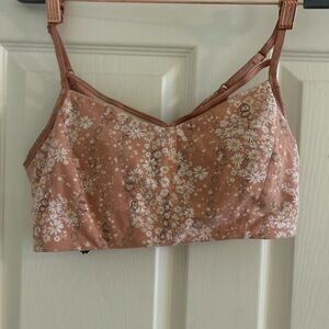 Victoria's Secret Pink and White Lace Bralette